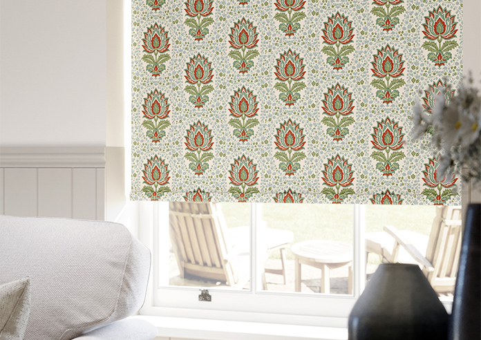 Petal & Block Lotus Blossom, Neem - Twist & Fit Roller Blind - Image 5